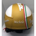 Casco in pelle con Visiera