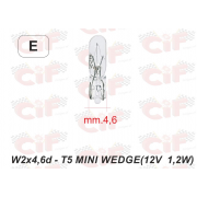 LAMPADINA 12V 1,2W TUTTO VETRO